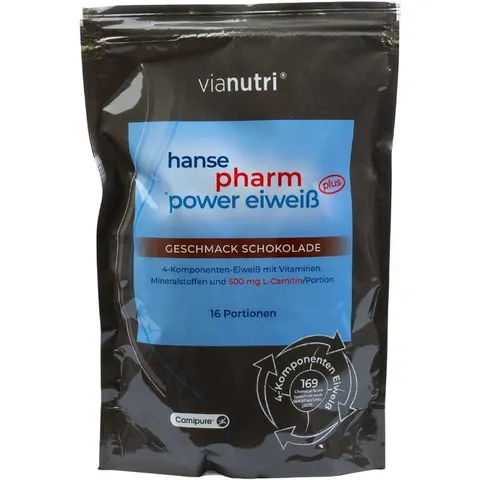 Hansepharm Power Eiweiss Plus Protein Shake Pulver Schokolade – Bild 1