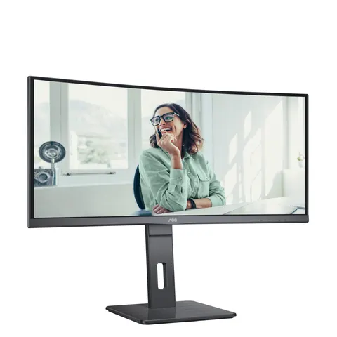 Monitor Curvo 34" UltraWide Quad HD LED (Negro) - AOC – imagen 1