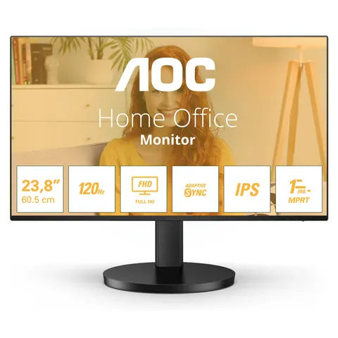 Monitor AOC 24B3HA2 23.8'/ Full HD/ Multimedia/ Negro – imagen 1