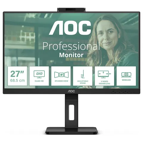 Monitor LED IPS 27" Q27P3QW Quad HD (Negro) - AOC – imagen 1