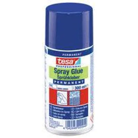 tesa Sprühkleber PERMANENT, 300 ml, Farbe: beige – Bild 1