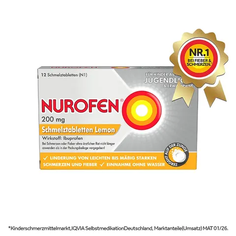 NUROFEN Lemon 12 St Schmelztabletten – Bild 1