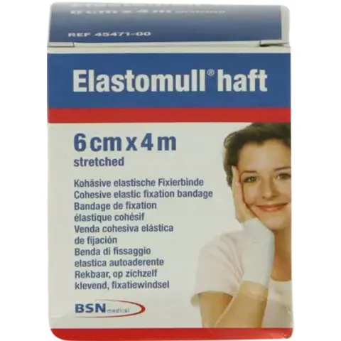 Elastomull haft 4mx6cm 45471 Fixierbinde – Bild 1