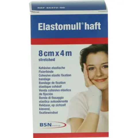 Elastomull haft 4mx8cm 45472 Fixierbinde – Bild 1