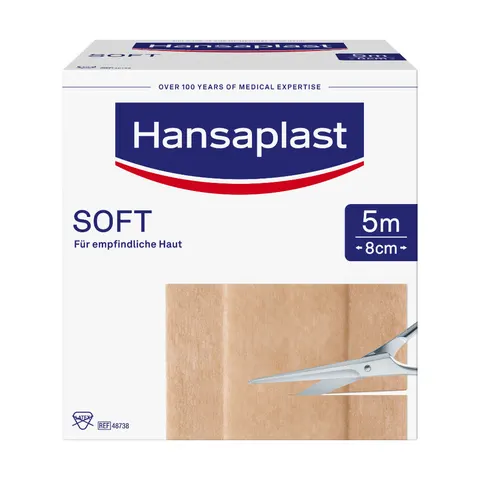 Hansaplat Hansaplast Soft Pflaster 5mx8cm Rolle – Bild 1