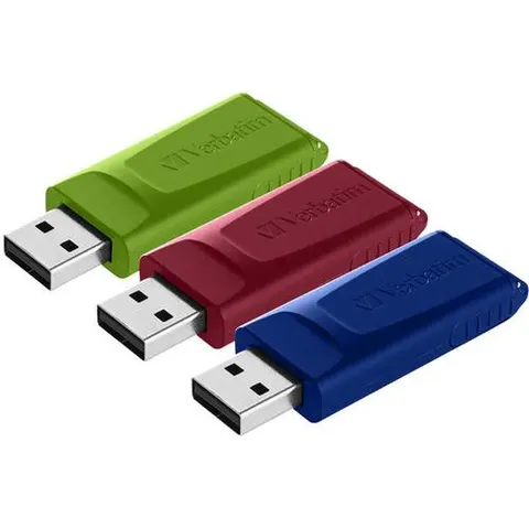 VERBATIM USB-Stick Slider, 16 GB, 3er Pack – Bild 1