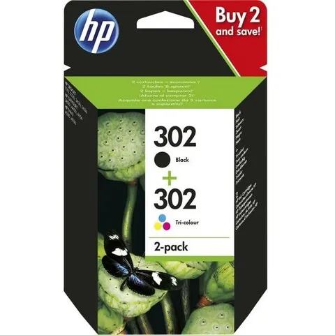 HP Combo Pack 302-nero, Tricromia – immagine 1