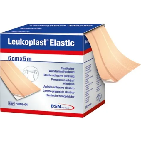 Leukoplast Elastic Pflaster 6 cmx5 m Rolle – Bild 1