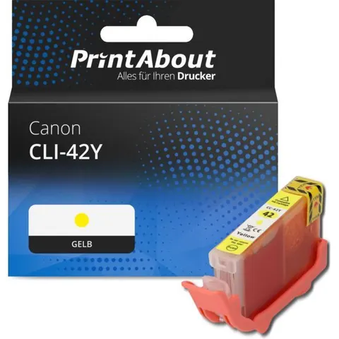PrintAbout Cartouche compatible Canon CLI-42Y - Jaune – image 1