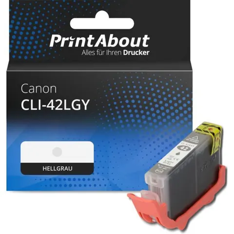 PrintAbout Cartouche compatible Canon CLI-42LGY - Gris clair Gris clair – image 1