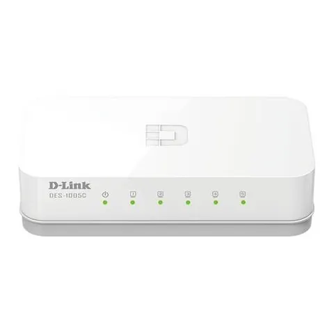 D-LINK DES-1005C - Switch, 5-Port, Fast Ethernet – imagen 1