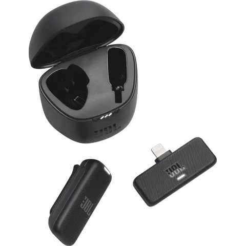 JBL Quantum Stream Wireless - Wireless Clip-On Mic - Zwart – afbeelding 1