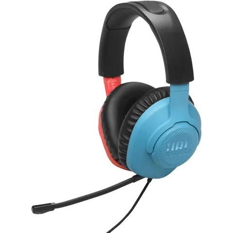 JBL QUANTUM 100N CUFFIE PC, Rosso e Blu – immagine 1