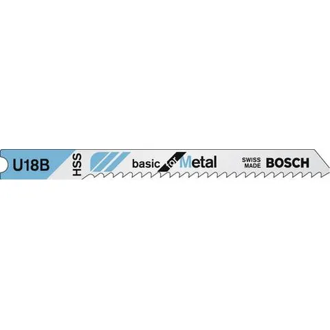 Bosch - Decoupeerzaagblad HSS, U 18 B Basic for Metal – afbeelding 1