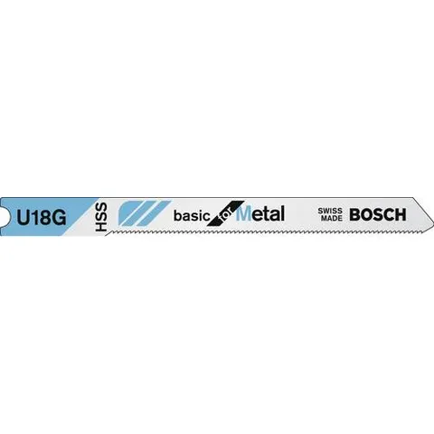 Bosch - Decoupeerzaagblad HSS, U 18 G Basic for Metal – afbeelding 1