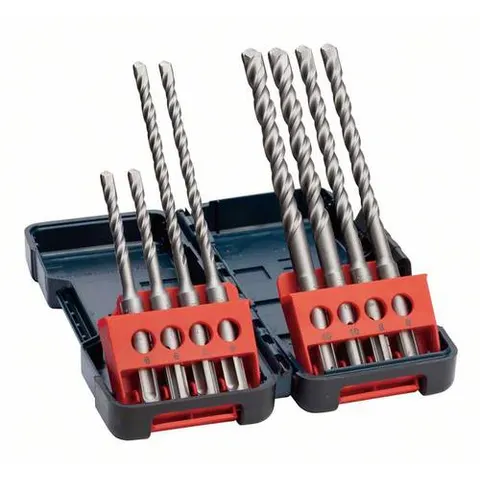 Bosch Tough Box Borenset - SDS-Plus - 8-delig – afbeelding 1