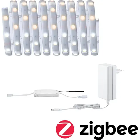 Paulmann MaxLED 250 basic set IP44 CCT ZigBee 3m – silver – image 1