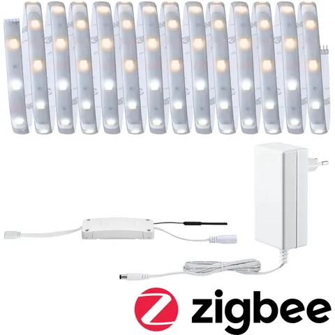 Paulmann MaxLED 250 basic set IP44 CCT ZigBee 5m – silver – image 1