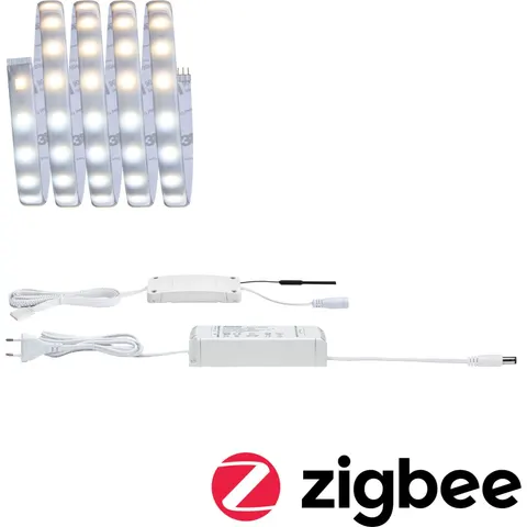 Paulmann MaxLED 500 basic set IP44 CCT ZigBee 1.5m – silver – image 1