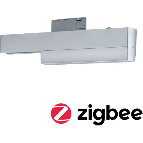 Paulmann URail track adapter, ZigBee, chrome – matt chrome – image 1