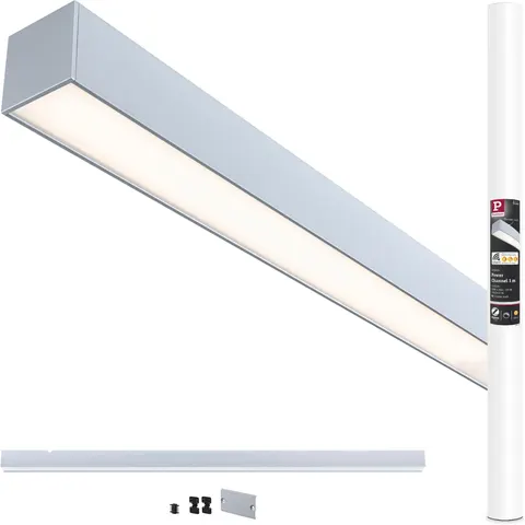 Paulmann Linion batten light, chrome, 1 m, Master ZigBee transformer – matt chrome – image 1