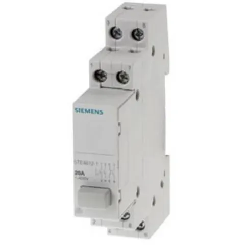 SIEMENS SIE 5TE48121 - Pushbutton, 3S+1OE, 1 pushbutton grey, with latching function – image 1