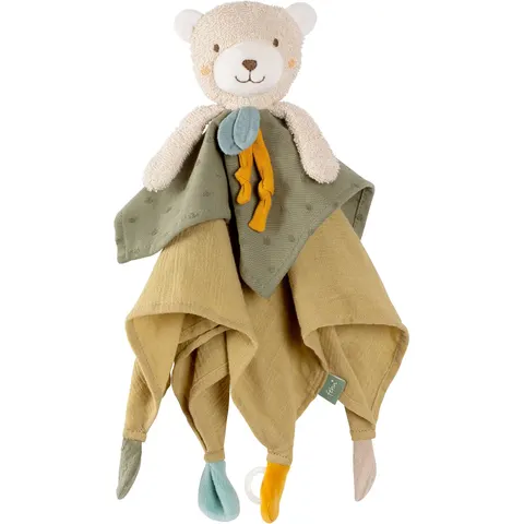 Fehn Schmusetuch Bär – gruen – Bild 1