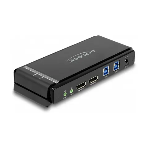 DELOCK 11476 - 2-port KVM switch, DisplayPort – image 1