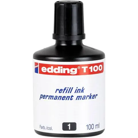 EDDING T100001 - Refill ink, permanent marker, T 100, black – image 1