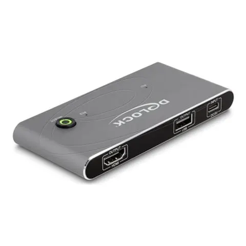 DELOCK 11486 - 2-port KVM switch, HDMI – imagen 1