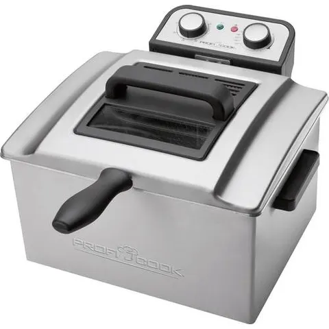 Freidora Doble 3000W 5L (Inoxidable) - ProfiCook – imagen 1