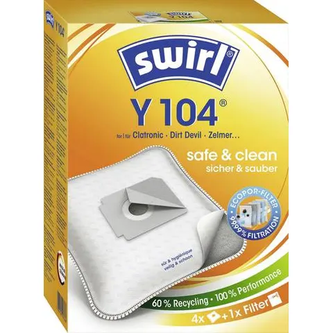 swirl® MicroPor® Plus Staubsaugerbeutel, Y 104 – Bild 1