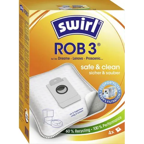 Swirl ROB 3 EcoPor Staubsaugerbehälter 4 St. – Bild 1