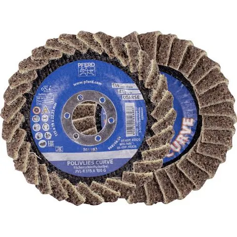 PFERD TOOLS 44694121 Fächerschleifscheibe Durchmesser 115 mm Körnung (num)=100 5 St. – Bild 1