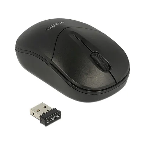 DELOCK 12494 - Wireless mouse black – image 1