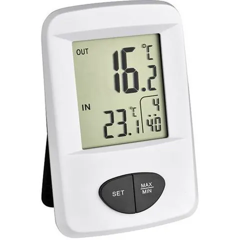 TFA DOSTMANN WS 30306102 - Termómetro inalámbrico, base – imagen 1