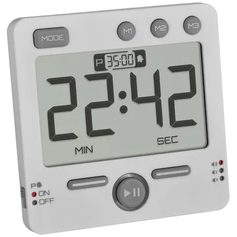 TFA Dostmann 99HOURS Timer Weiß digital – Bild 1