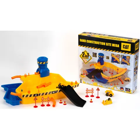 Theo Klein Cat® Sandbaustelle Mega – gelb – Bild 1