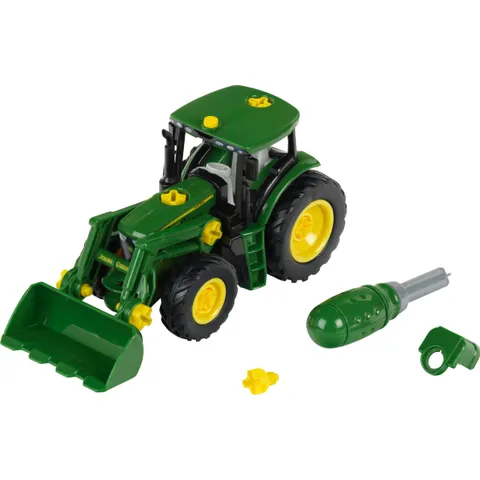 Theo Klein Take Apart Tractor Toy with Screwdriver | Educational John Deere Construction Vehicle for Kids – image 1