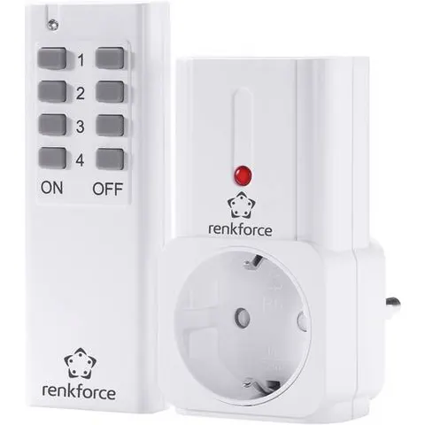 Renkforce Stopcontactset 2-delig Binnen 2000 W – afbeelding 1