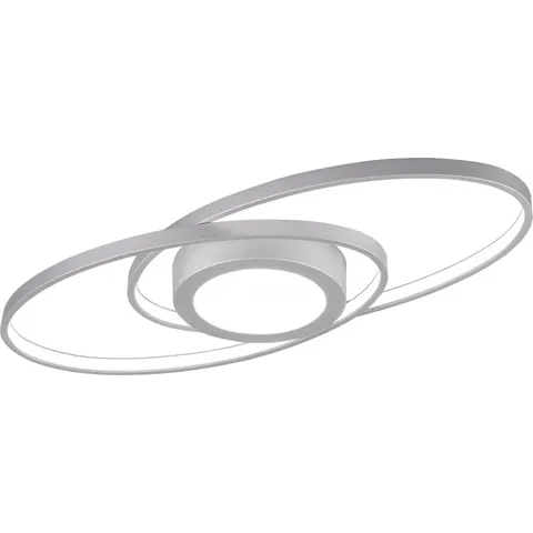 Reality Leuchten Galaxy LED ceiling light, dimmable, titanium – titanium-coloured – image 1