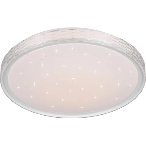 Reality Leuchten Varda LED ceiling light, white, Ø 39 cm, remote control – image 1