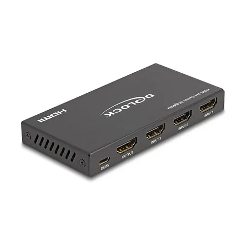 DeLOCK 18603 video switch – Schwarz – Bild 1