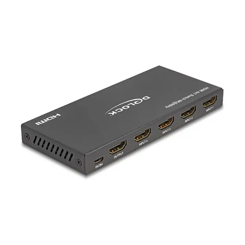 DeLOCK 18604 video switch – Schwarz – Bild 1