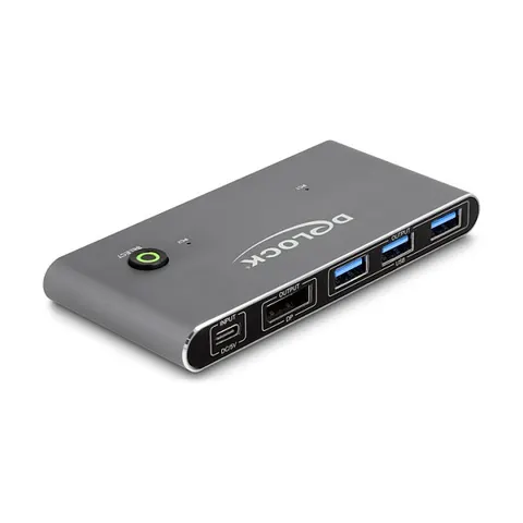 DeLOCK 18646 KVM switch – Anthrazit – Bild 1