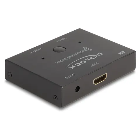DELOCK 18776 - HDMI switch, 2-port, 8K 60 Hz, bidirectional – image 1