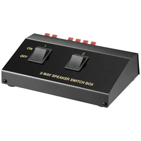 GOOBAY 60928 - Loudspeaker switch box 2-fold – image 1
