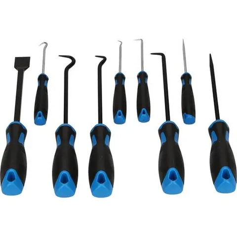 BRILLIANT TOOLS 9-delige Schraper-. haken- en pickset – afbeelding 1