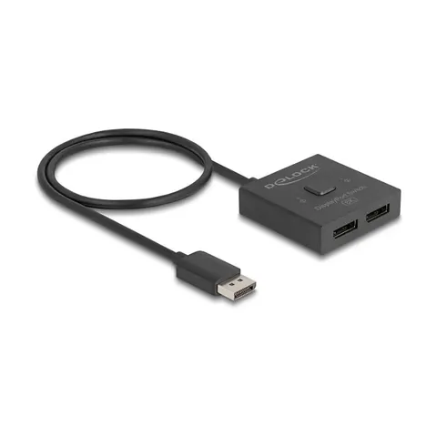 DELOCK 18906 - DisplayPort Switch 2 a 1 bidireccional 8K – imagen 1