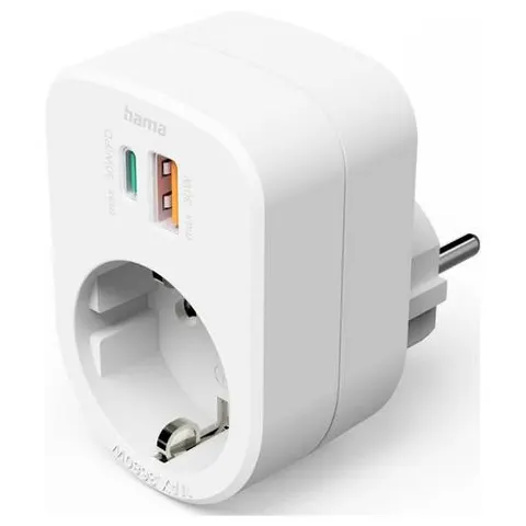 Hama 00223343 USB-laadbus Wit – afbeelding 1